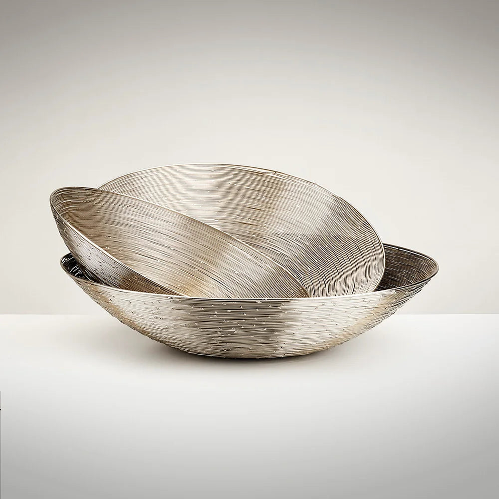 Decorative Wire Bowl (Set Of 3) - modern decorative bowl for displaying fruit or decorative items | Image 2 | InSTYLE Home & Rugs
