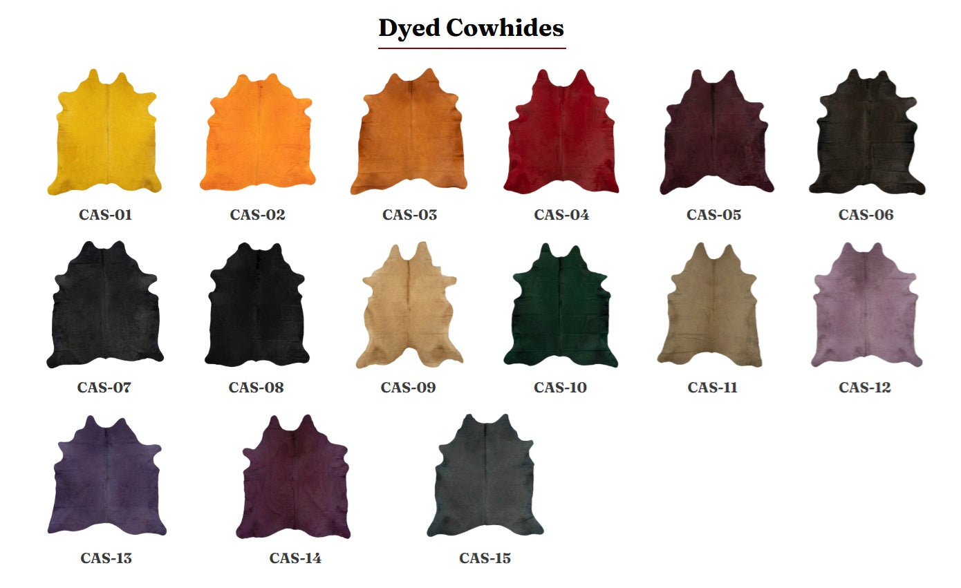Dyed Cow Hides