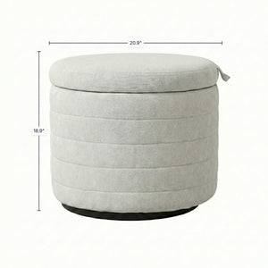 Elio Storage Ottoman - comfortable ottoman for any room | Image 3 | InSTYLE Home & Rugs