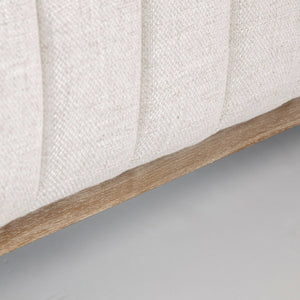 Elliot 2-Seat Sofa in cream performance fabric with oak legs | InSTYLE Home & Rugs