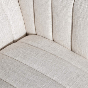 Elliot 2-Seat Sofa in cream performance fabric with oak legs | InSTYLE Home & Rugs