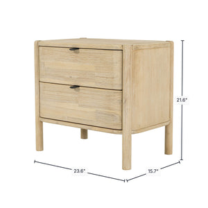 Exposure 2 Drawer Nightstand - compact nightstand with style | Image 3 | InSTYLE Home & Rugs