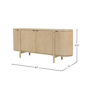 Exposure 4 Door Sideboard - perfect for living room storage | Image 3 | InSTYLE Home & Rugs