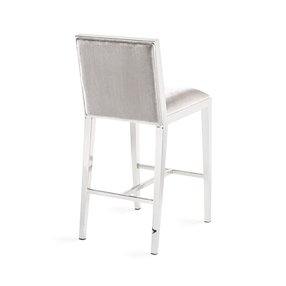 EMARIO counter stool GY-COU-7778 Grey leatherette - modern bar stool with adjustable height for flexible seating | Image 1 | InSTYLE Home & Rugs