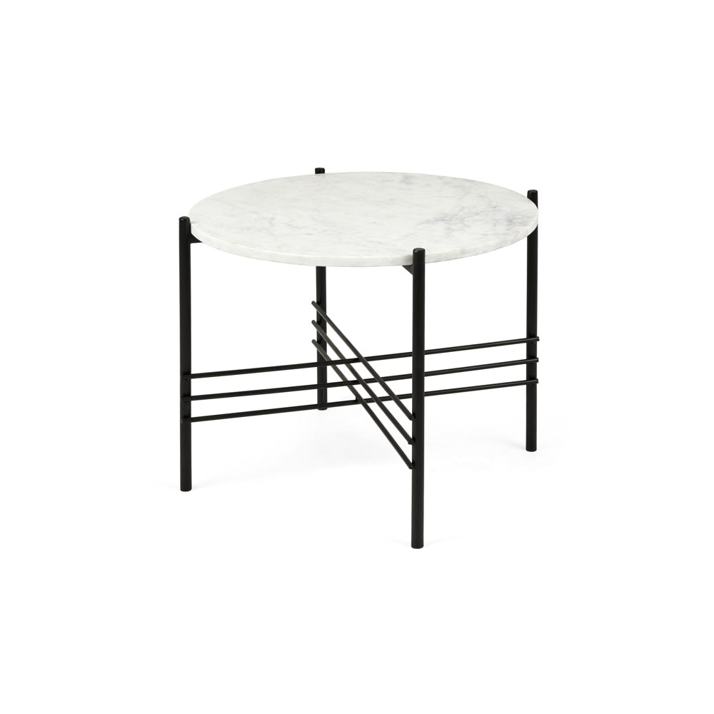 EDITH Coffee Table Condo size Marble Top Black Steel base - functional centerpieces for homes | Image 2 | InSTYLE Home & Rugs