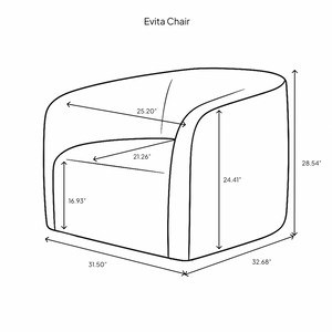 Evita Chair - comfortable seating for dining and office spaces | Image 17 | InSTYLE Home & Rugs