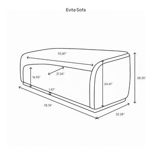 Evita Sofa - comfortable sofa for modern living | Image 15 | InSTYLE Home & Rugs