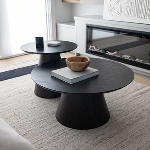 Fête Table Set — Smoked Ash Veneer Coffee & Accent Tables - smoked ash veneer coffee and accent table set | Image 12 | InSTYLE Home & Rugs