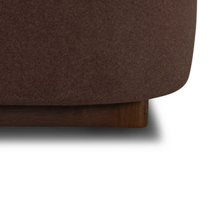 Filly upholstered bed in Velvet Coffee with curved headboard | InSTYLE Home & Rugs