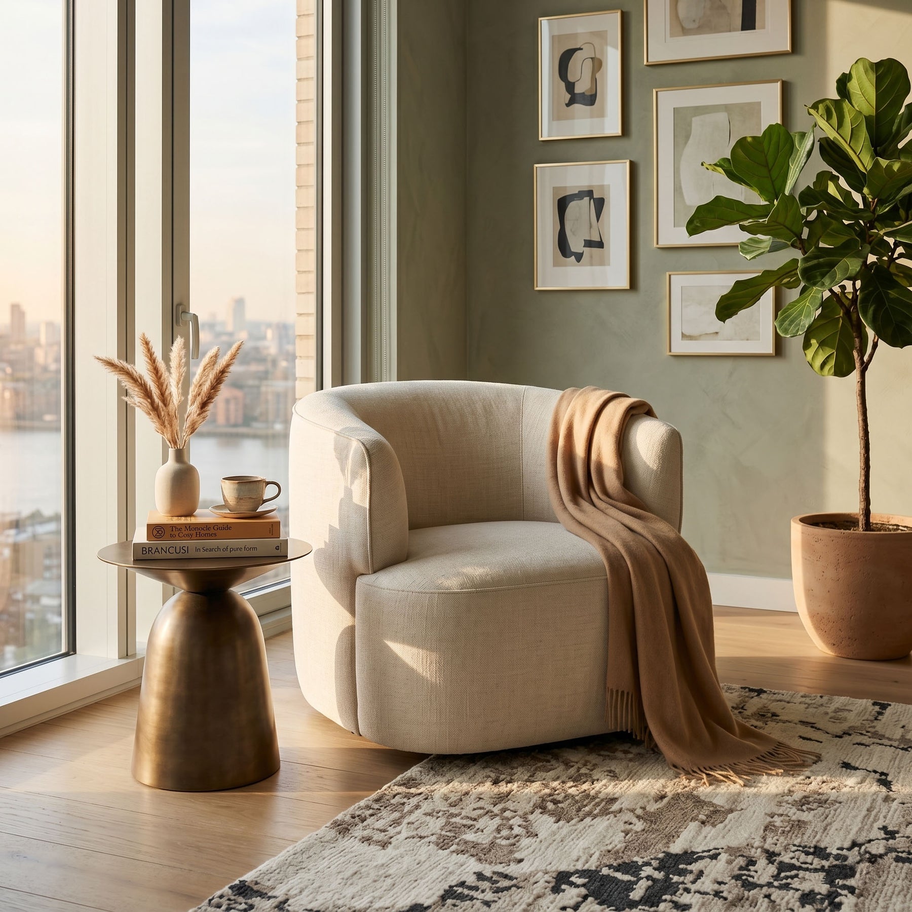 Fireside Swivel Club Chair - durable construction for long-lasting use | Image 2 | InSTYLE Home & Rugs