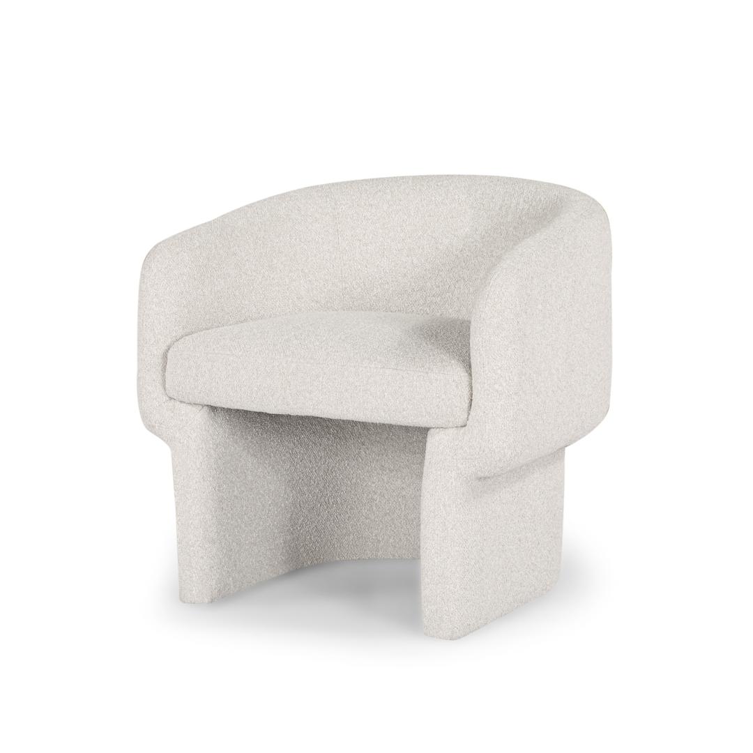 Fleur Chair — Curved Upholstered Lounge Chair - curved upholstered lounge chair with a flowing silhouette | Image 1 | InSTYLE Home & Rugs