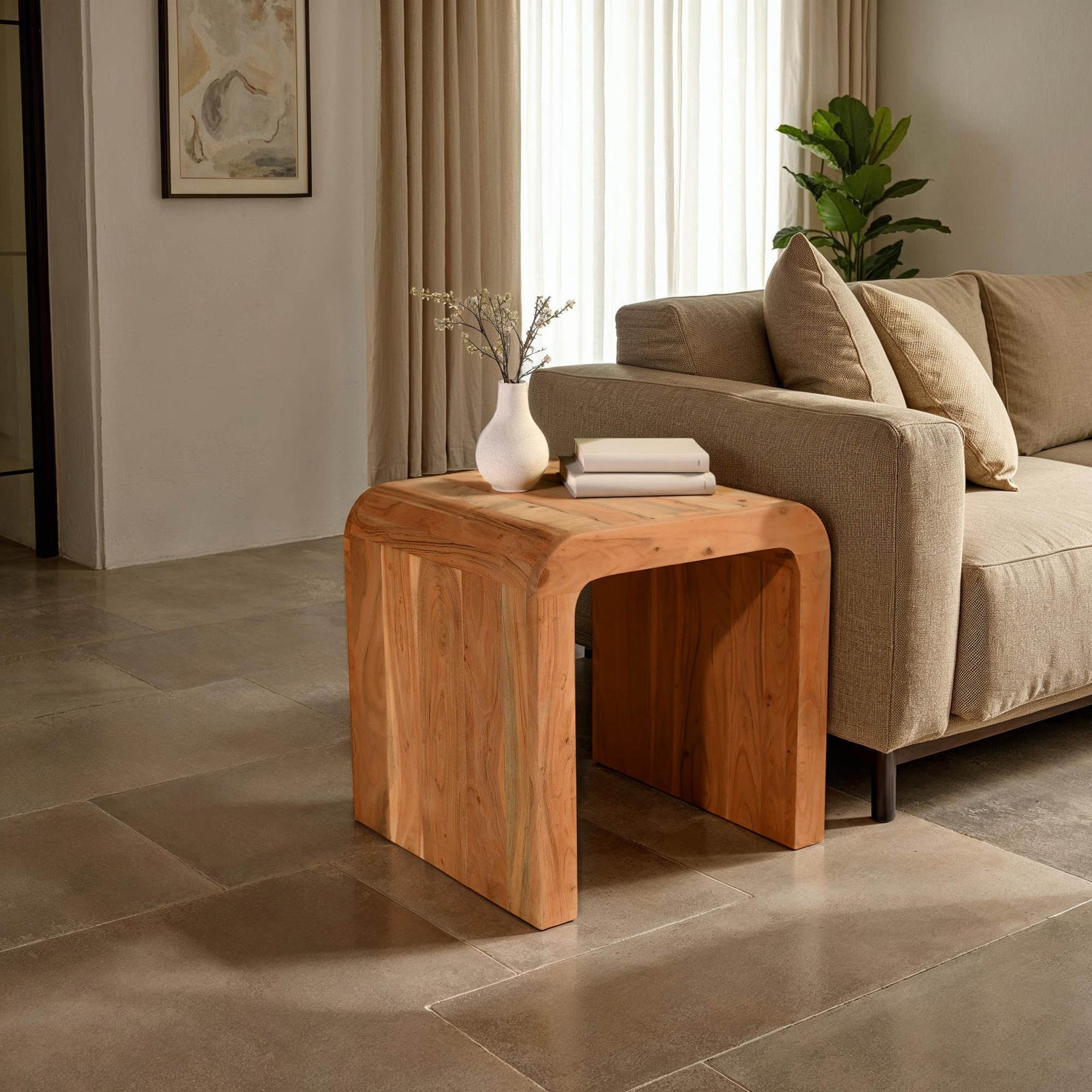 Form Curve Side Table - available in a variety of materials and styles | Image 2 | InSTYLE Home & Rugs