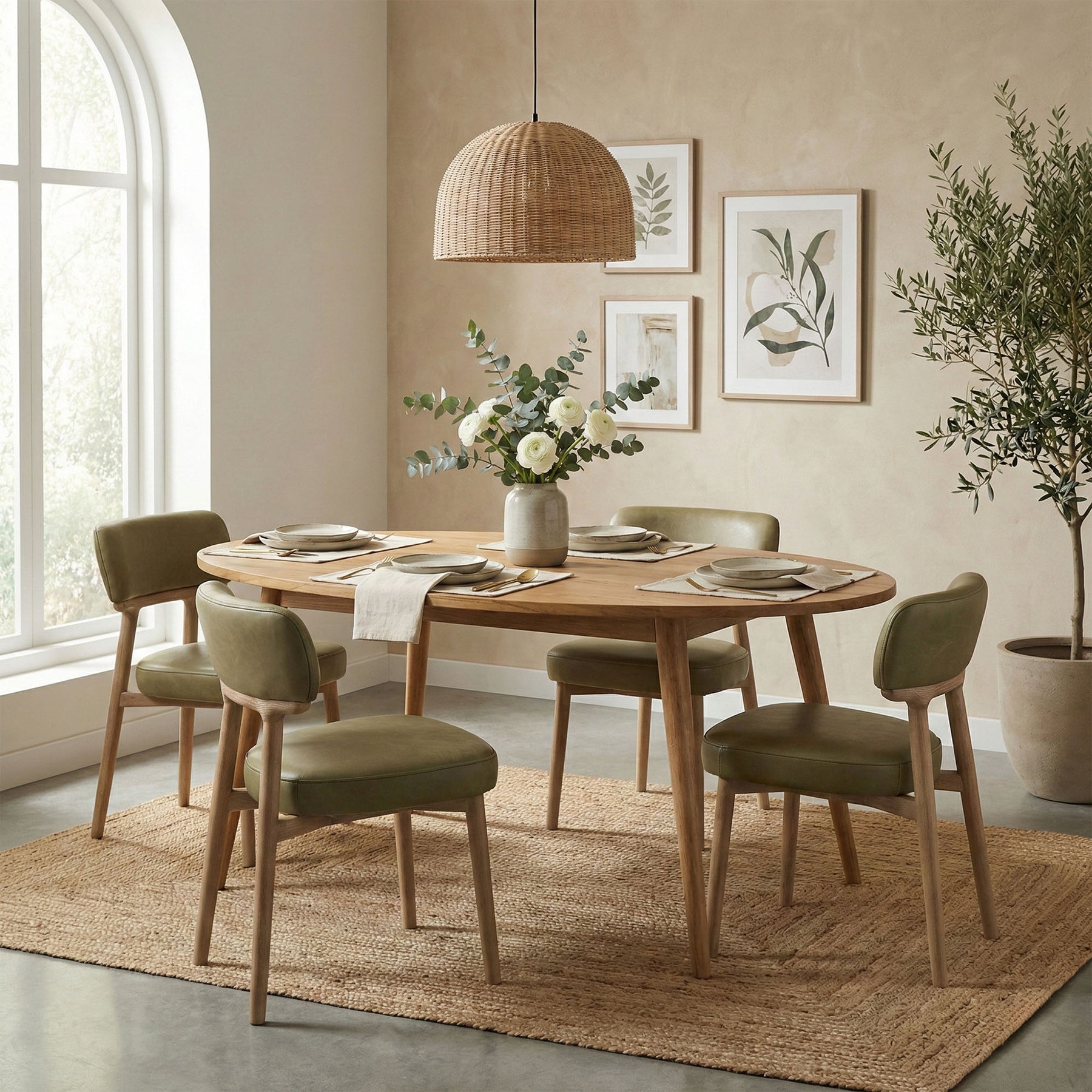 Oval Dining Table - perfect for family meals | Image 2 | InSTYLE Home & Rugs