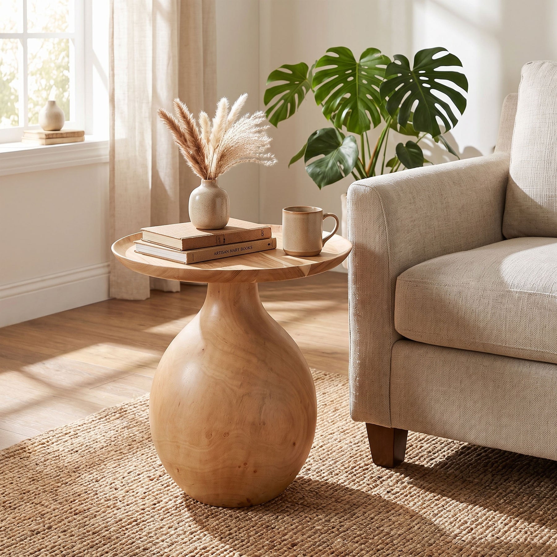 Swirl Side Table - available in a variety of materials and styles | Image 2 | InSTYLE Home & Rugs
