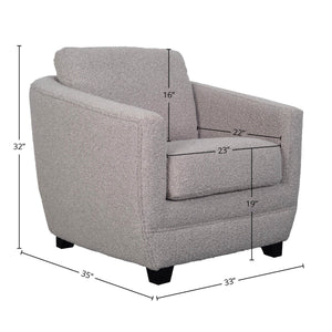 Baltimo Club Chair - durable construction for long-lasting use | Image 3 | InSTYLE Home & Rugs