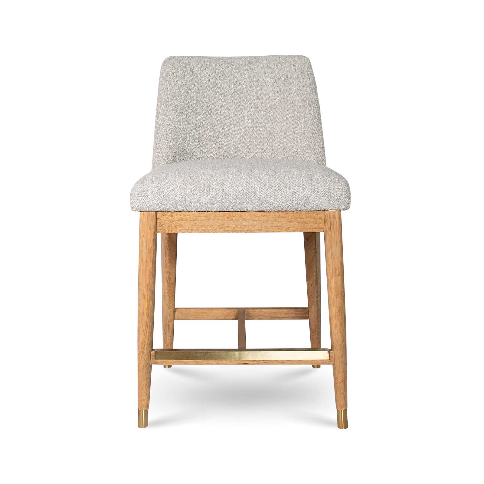 Fawcett Counter Stool with boucle seat and salted oak legs | InSTYLE Home & Rugs