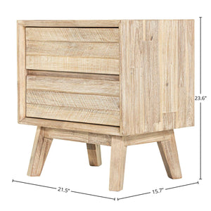 Gia 2 Drawer Nightstand - modern storage for your bedside | Image 3 | InSTYLE Home & Rugs