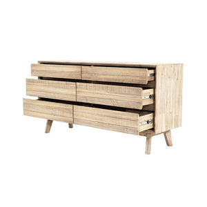 Gia 6 Drawer Dresser - sleek storage solutions for bedrooms | Image 6 | InSTYLE Home & Rugs