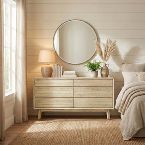 Gia 6 Drawer Dresser - sleek storage solutions for bedrooms | Image 2 | InSTYLE Home & Rugs