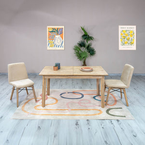 Gia Small Extension Dining Table 55/71” - comfortable dining experience | Image 15 | InSTYLE Home & Rugs