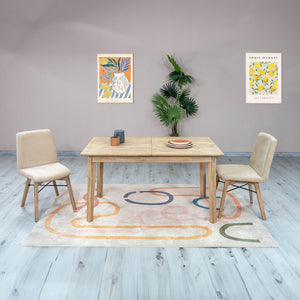 Gia Small Extension Dining Table w/ Butterfly System 55/71” - comfortable dining experience | Image 13 | InSTYLE Home & Rugs