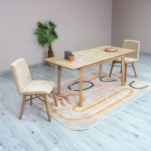 Gia Small Extension Dining Table w/ Butterfly System 55/71” - comfortable dining experience | Image 14 | InSTYLE Home & Rugs