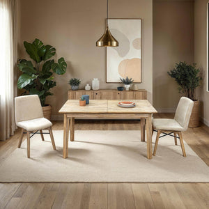 Gia Small Extension Dining Table w/ Butterfly System 55/71” - comfortable dining experience | Image 2 | InSTYLE Home & Rugs