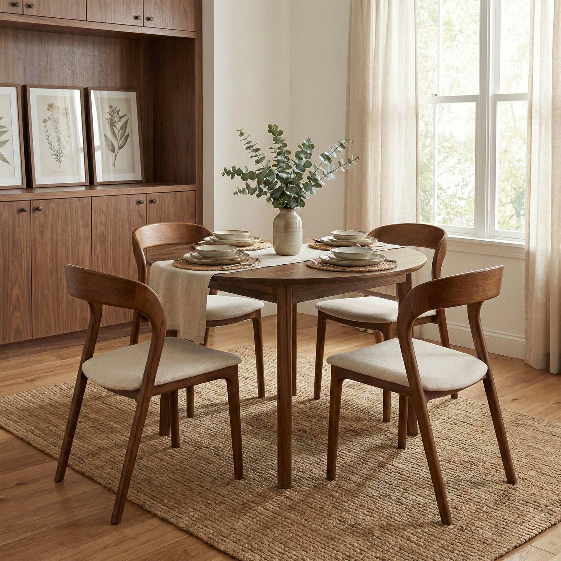 Gia Round Dining Table - elegant seating for dining areas | Image 2 | InSTYLE Home & Rugs