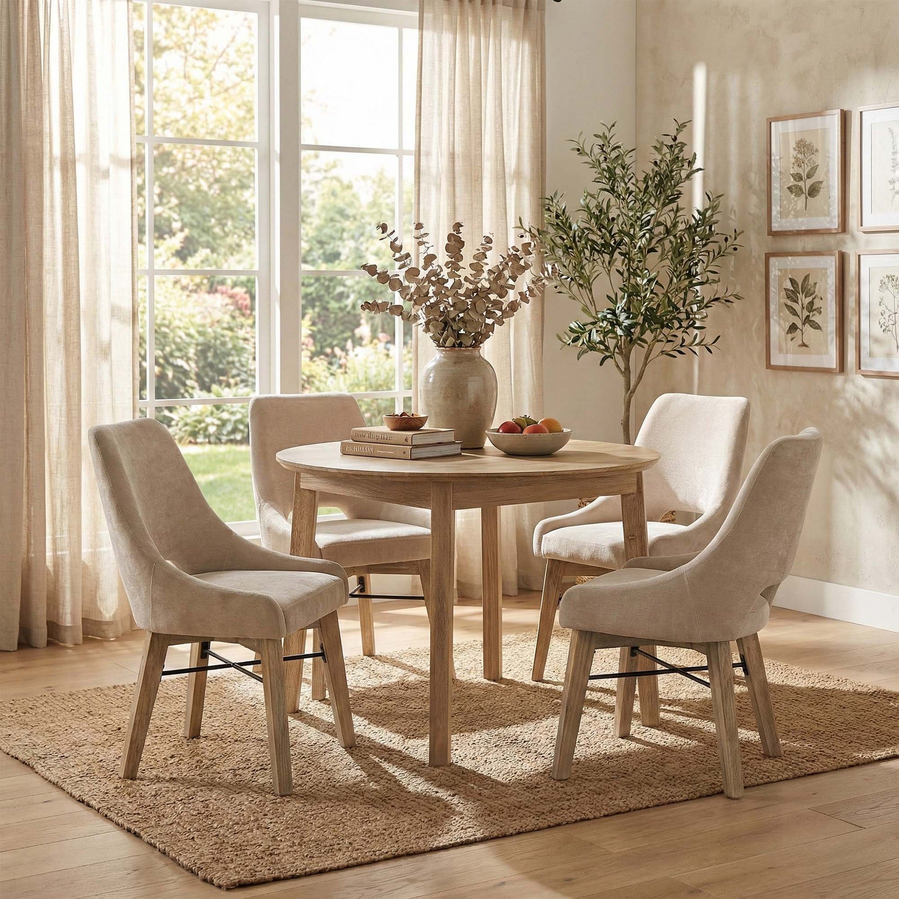 Gia Round Dining Table - comfortable dining experience | Image 2 | InSTYLE Home & Rugs