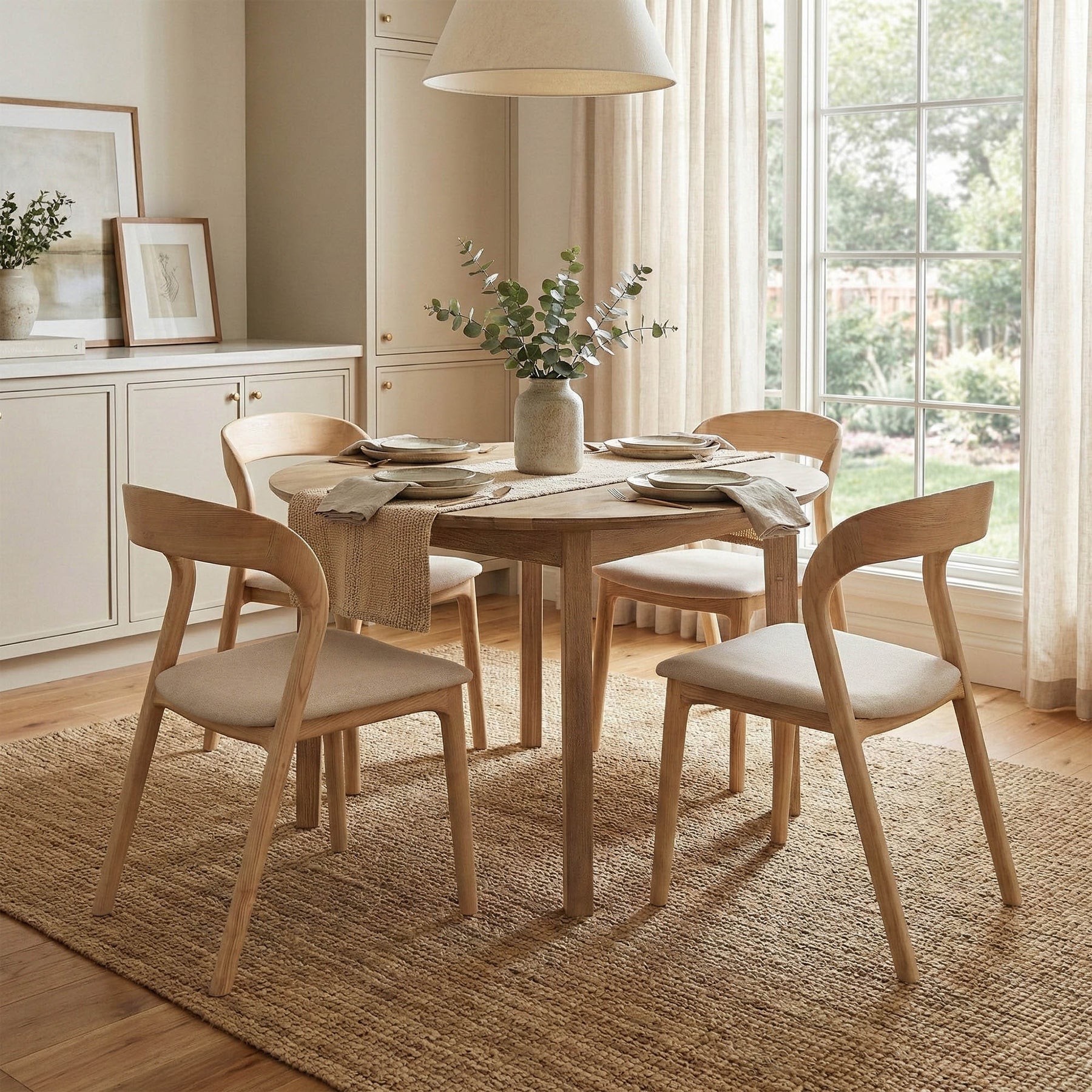 Gia Round Dining Table - comfortable dining experience | Image 2 | InSTYLE Home & Rugs
