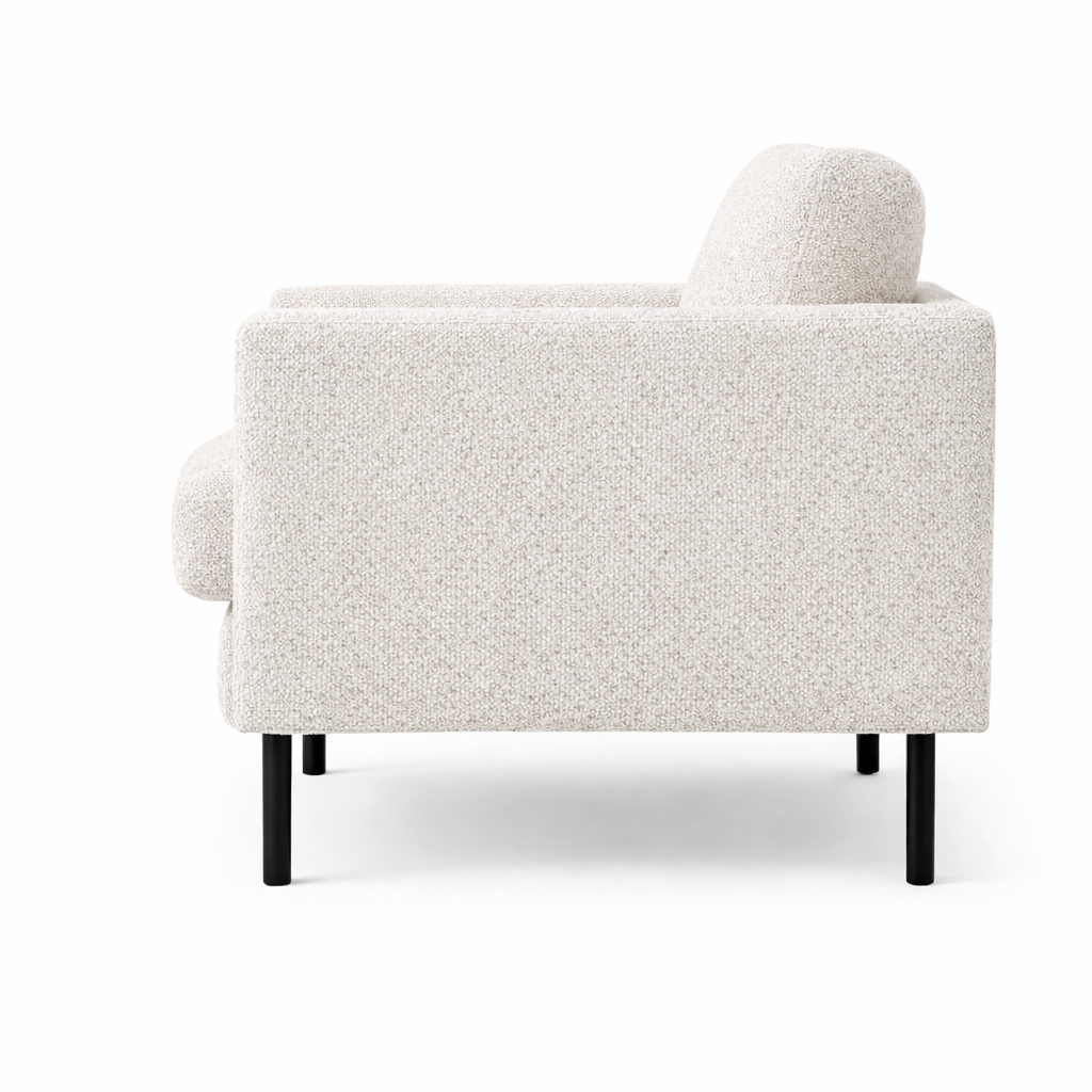 Gill Accent Chair - modern accent chair with comfortable cushioning and sleek design | Image 2 | InSTYLE Home & Rugs