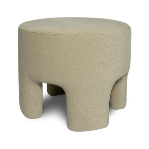 Ginger Ottoman — Downy Cream Faux Fur Accent Ottoman - faux-fur accent ottoman in downy cream | Image 5 | InSTYLE Home & Rugs