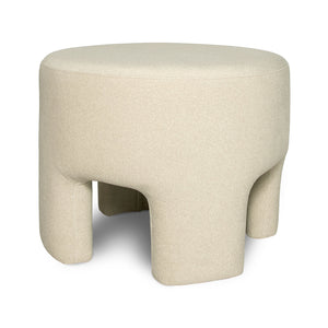 Ginger Ottoman — Downy Cream Faux Fur Accent Ottoman - faux-fur accent ottoman in downy cream | Image 4 | InSTYLE Home & Rugs