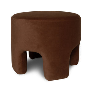 Ginger Ottoman — Downy Cream Faux Fur Accent Ottoman - faux-fur accent ottoman in downy cream | Image 3 | InSTYLE Home & Rugs