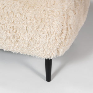 Ginger Square Ottoman — Downy Cream Upholstered Ottoman - generously sized square ottoman in downy cream | Image 4 | InSTYLE Home & Rugs