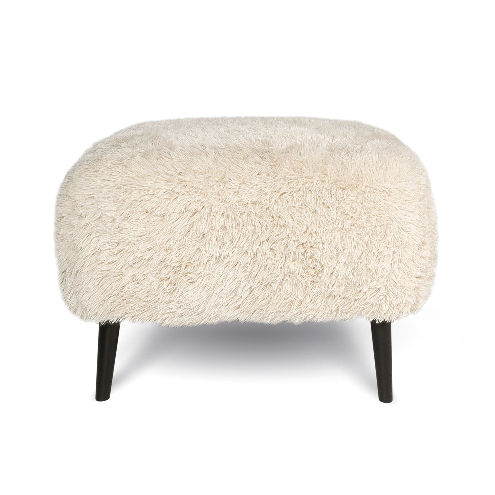Ginger Square Ottoman in Downy Cream upholstery | InSTYLE Home & Rugs
