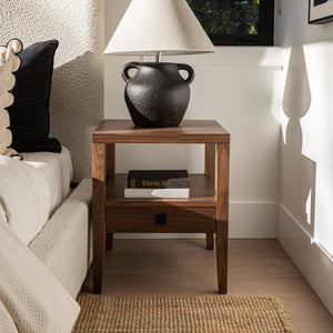 Hara 1 Drawer Accent Table - functional accent table with unique design for any room | Image 20 | InSTYLE Home & Rugs