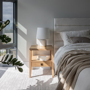 Hara 1 Drawer Accent Table - functional accent table with unique design for any room | Image 9 | InSTYLE Home & Rugs