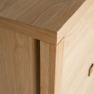 Hara 6-Drawer Tall Dresser — Beech Veneer with Brushed Gold - six-drawer tall dresser in beech veneer with brushed gold hardware | Image 16 | InSTYLE Home & Rugs