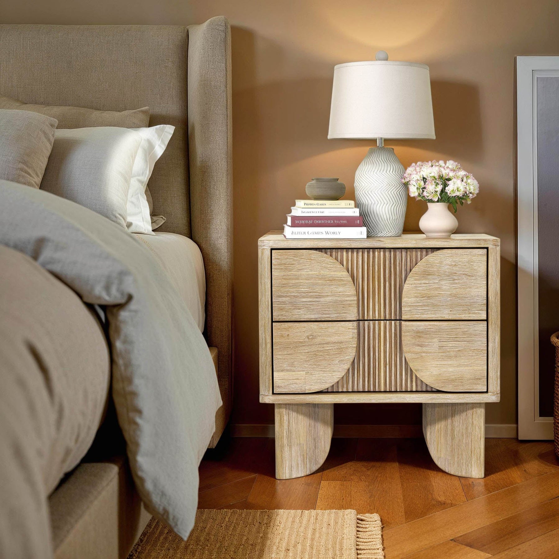 Haru Nightstand - modern storage for your bedside | Image 2 | InSTYLE Home & Rugs