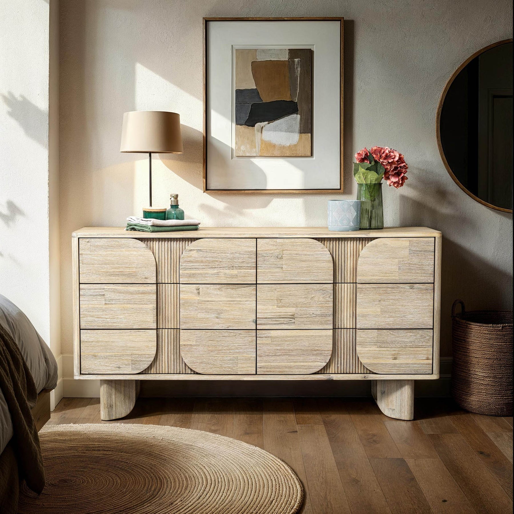 Haru 6 Drawer Dresser - sleek storage solutions for bedrooms | Image 2 | InSTYLE Home & Rugs