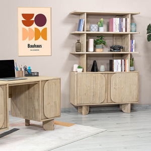 Haru Bookcase - wooden bookcases with multiple shelves for ample storage | Image 17 | InSTYLE Home & Rugs