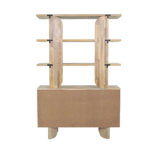 Haru Bookcase - wooden bookcases with multiple shelves for ample storage | Image 10 | InSTYLE Home & Rugs