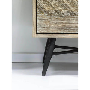 Metro Havana Vanity W31 inch in Solid Acacia Wood and Metal with White Basin - | Image 5 | InSTYLE Home & Rugs