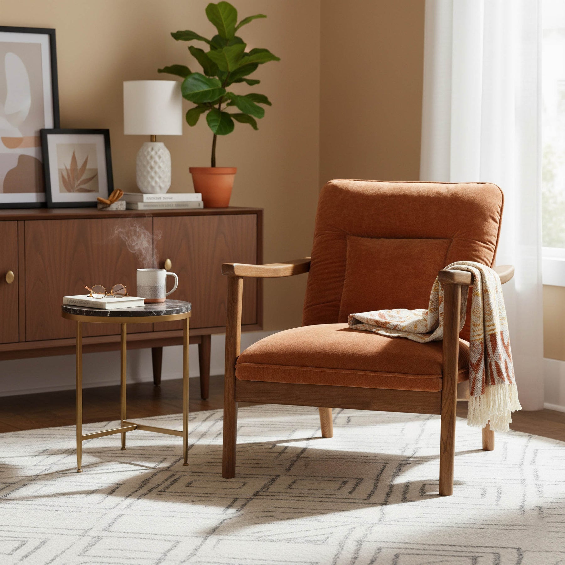 Highland Club Chair - durable construction for long-lasting use | Image 2 | InSTYLE Home & Rugs