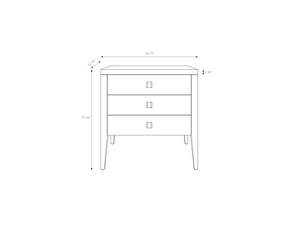 Hara 3 Drawer Dresser - functional accent table with unique design for any room | Image 14 | InSTYLE Home & Rugs