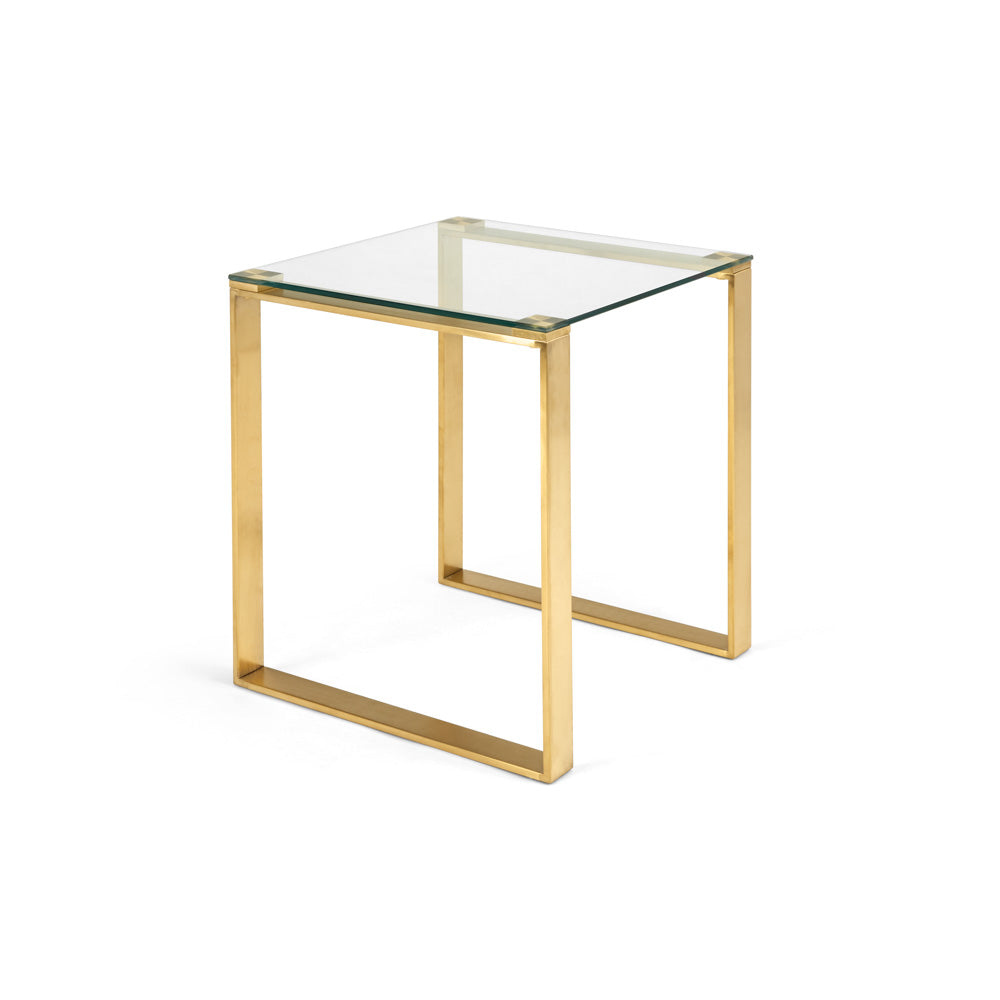DAVID Side/End Table GY-ET-10914G BRUSHED GOLD - perfect for holding drinks, decor, or lamps | Image 1 | InSTYLE Home & Rugs