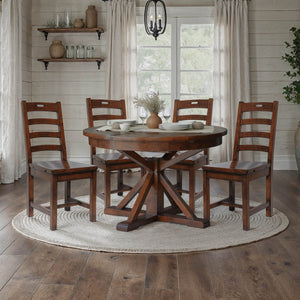 Irish Coast Round 47/63" Extension Dining Table - stylish chairs for any table | Image 5 | InSTYLE Home & Rugs