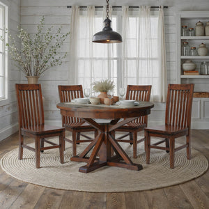 Irish Coast Round 47/63" Extension Dining Table - stylish chairs for any table | Image 5 | InSTYLE Home & Rugs