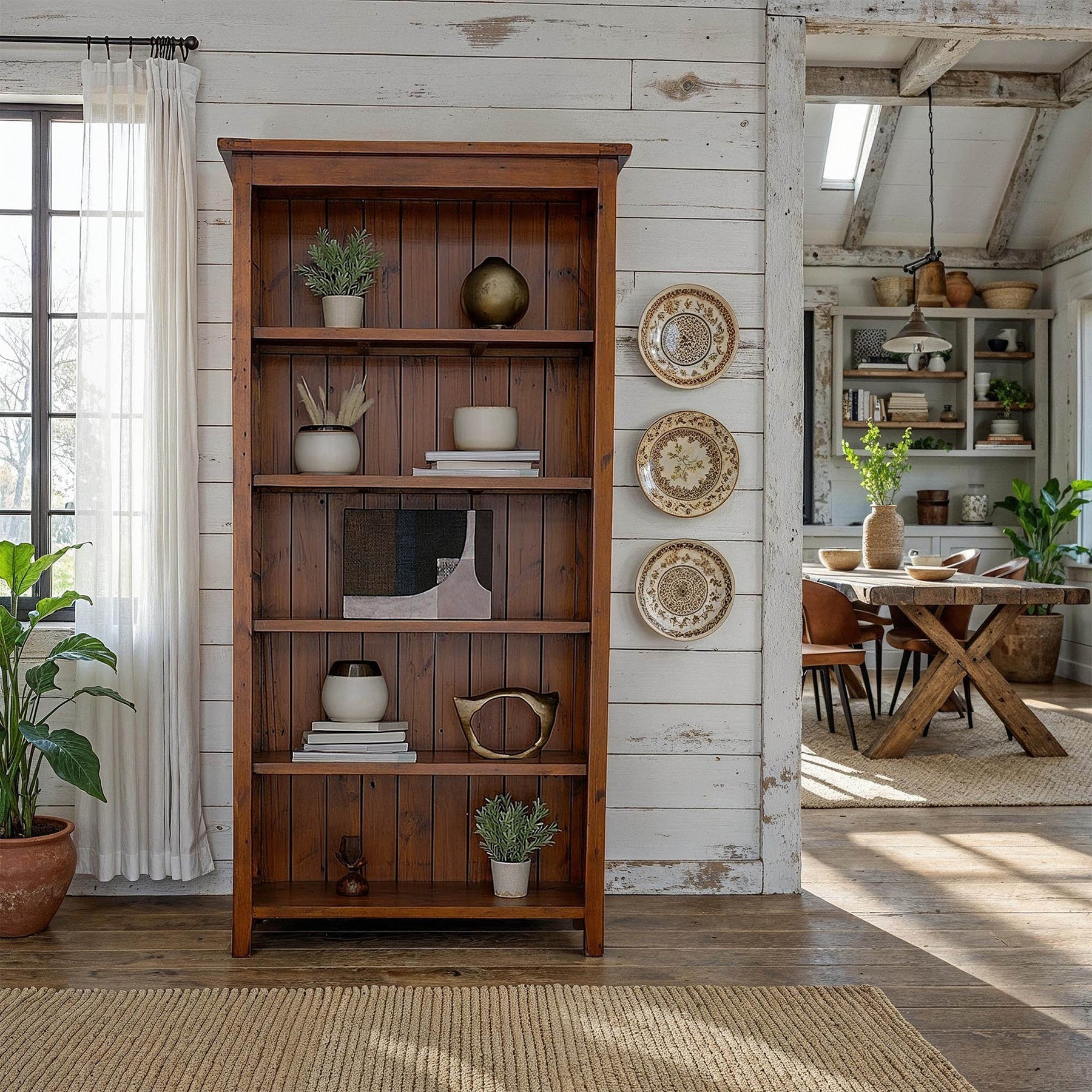 Lifestyle Bookcase - wooden bookcases with multiple shelves for ample storage | Image 2 | InSTYLE Home & Rugs